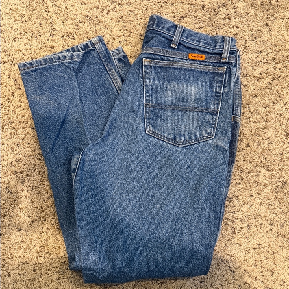 Wrangler FR Blue Denim Work Jeans